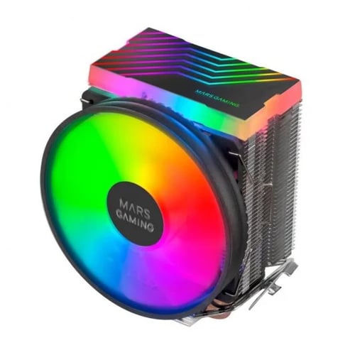 Mars Gaming MCPU33 Ventilador duplo de 110mm para CPU com dissipador de calor 3 Heatpipes - Iluminação FRGB - Velocidade máxima. 1600rpm - Cor Preto - Mars Gaming MCPU33