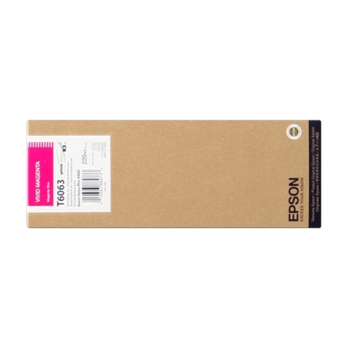 Cartucho de tinta original Epson T6063 Vivid Magenta - C13T606300 - Epson C13T606300