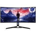 Legion R34w-30 34 Inch, UWQHD Gaming Monitor with Eyesafe (VA Panel, 180Hz, 0.5 MPRT, HDM 2.1(TMDS) , DP, FreeSyncâ„¢, HDR10, Integrated Speakers) - Tilt/Lift/Swivel Stand - Lenovo 67C7GACBEU