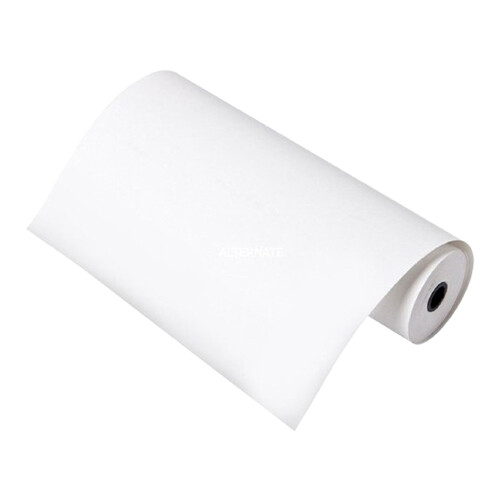 Caixa de 12 rolos de papel térmico protegido A4 com picotado e marca negra contínuo. Cada rolo mede 210mm de largura e 30m de comprimento - Brother LDP4F000210060I