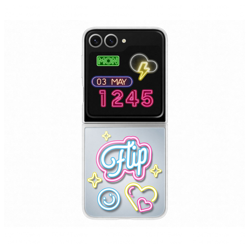 Capa Samsung Wallpaper Inteligente Galaxy Z Flip 6 Transparente - Samsung EF-ZF741CTEGWW