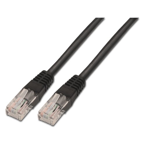 Cabo de rede Aisens Patch Cord RJ45 Cat.6 UTP AWG24 - 0,5 m - 10/100/1000 Mbit/s - Cor Preto - Aisens A135-0257