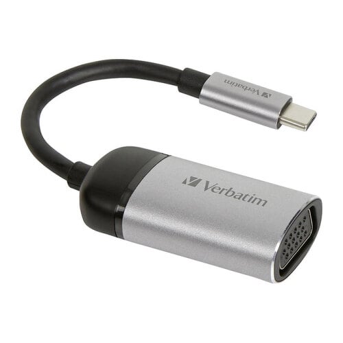 VERBATIM ADAPTADOR USB-C PARA VGA 1080P ALUMINIO - Verbatim 49145