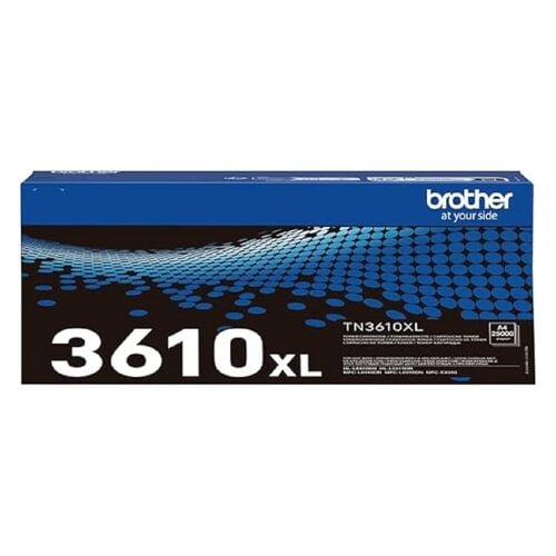 Toner Preto de giga capacidade. Duração estimada: 25.000 páginas segundo ISO/IEC 19752 - Brother TN3610XL