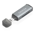 Leitor de cartões Aisens USB-C 3.1 Gen1 - Compatível com SD, Micro SD, MMC, RS-MMC, MMC Micro - Cinzento - Aisens ASCR-2C10-GR