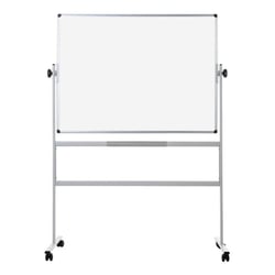 Quadro Branco 200x100cm Dupla Face Porcelana Magnético Rotativo com suporte QR0704 - Bi-Office 340QR0704