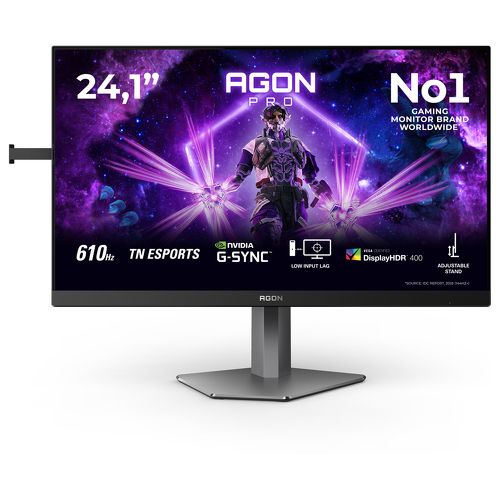AOC Monitor TN para e-sports de 24" (24,1") 16:9 FHD 0,5 ms com HDMI, DP e USB – Referência: AG246FK6 - AOC AG246FK6