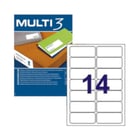 Etiquetas 099,1x038,1mm 100Fls Multi3 1400un - Multi3 APL04728