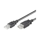 Ewent EW-UAA-018-P cabo USB 1,8 m USB 2.0 USB A Preto - Ewent EW-UAA-018-P