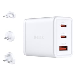 D-LINK CARREGADOR 65W GAN 2 USB-C + 2USB-A - D-Link DCP-651