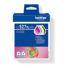 Conjunto de 4 tinteiros originais Brother LC527XLVAL (BK/C/M/Y) - LC527XLVAL - Brother LC527XLVAL