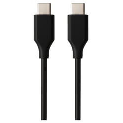 Cabo USB C 2.0, tipo C para C M/M, AWG30, PD 60W, Data 480Mbps, PVC, preto, 1m, Ecobag - Ewent EC1080