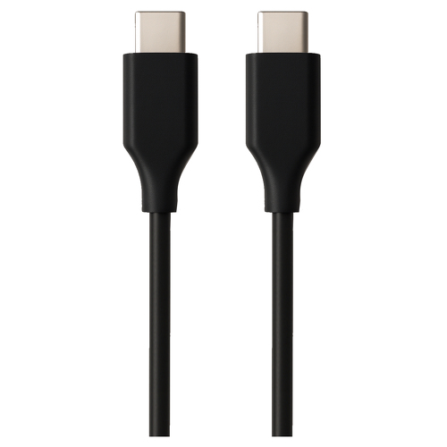 Cabo USB C 2.0, tipo C para C M/M, AWG30, PD 60W, Data 480Mbps, PVC, preto, 1m, Ecobag - Ewent EC1080
