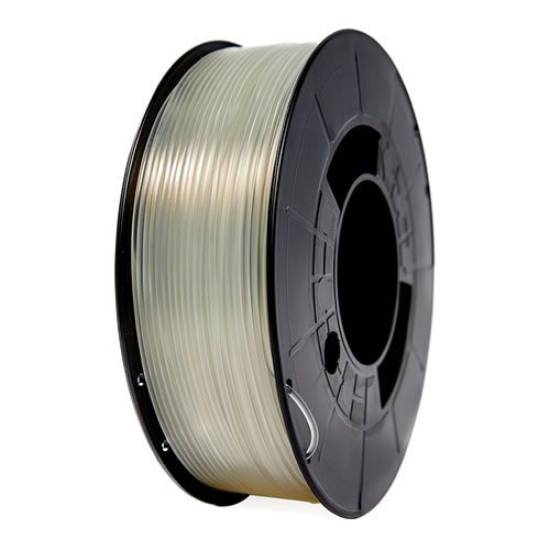 Filamento PLA 3D - Diâmetro 1,75mm - Carretel 1kg - Cor Transparente