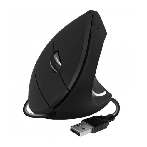 Subblim Glide Vertical Ergo Vertical Mouse USB 1600dpi - 5 botões - Uso com a mão direita - Cor preta - Subblim 272077