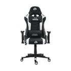 Cadeira Gaming Premium Cromad - Base 350mm - Pistão a gás Classe 2 - Altura ajustável - Rodas de nylon 60mm - Preto/Branco - Cromad 240282