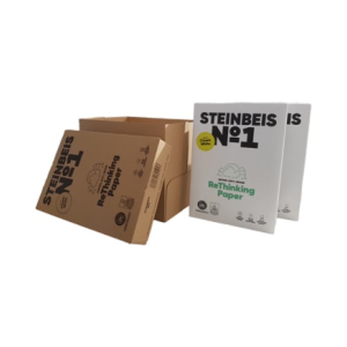 Papel 080gr Fotocopia A4 Reciclado Steinbeis Papier 5x500Fls - Steinbeis 1801058