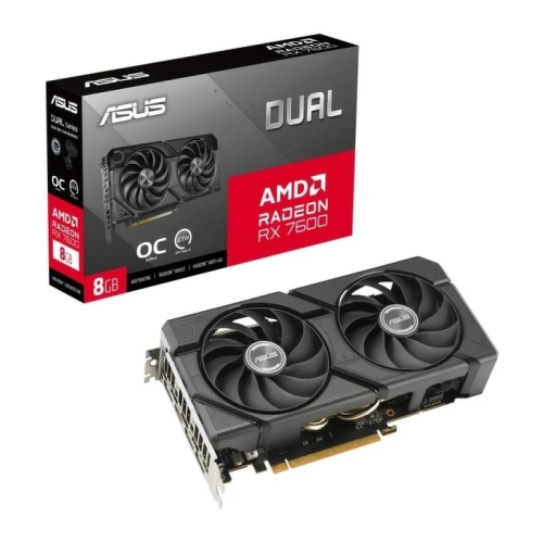 Placa gráfica Asus Dual Radeon RX 7600 EVO OC Edition 8GB GDDR6 - Asus 306217