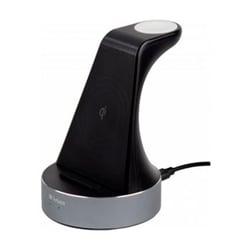 VERBATIM CARREGADOR WIRELESS QI MFI APPLE 2 EM 1 ALUMINIO - Verbatim 49555