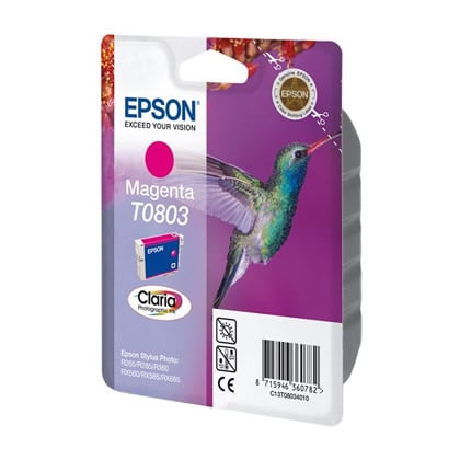 Epson Hummingbird Tinteiro Magenta T0803 Tinta Claria Photographic - Epson C13T08034020