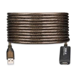 EWENT CABO EXTENSÃO USB 2.0 M/F AMPLIFICADA 20MT - Ewent EW1023