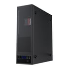 Unykach UK3006 Caixa MicroATX fina com fonte de alimentação de 150 W - Tamanho do disco suportado 2,5" - USB-A 2.0/3., USB-C e áudio - Ventoinha de 80 mm incluída - Cor preta - Unykach 303997