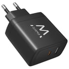 EWENT CARREGADOR GAN USB-C E USB-A 65W BLACK - Ewent EW1330