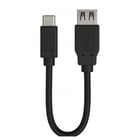 Ewent Cabo Adaptador USB-C para USB-A Femea 0.15MTS Preto - Ewent EC1039