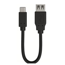 Ewent Cabo Adaptador USB-C para USB-A Femea 0.15MTS Preto - Ewent EC1039