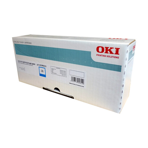 Oki Executive ES7460/ES7470/ES7480 Cyan Original Toner Cartucho - 45396215 - Oki 45396215