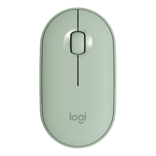 Rato sem fios USB 1000dpi Logitech Pebble M350 - 3 botões - Uso ambidestro - Verde eucalipto - Logitech 910-005720