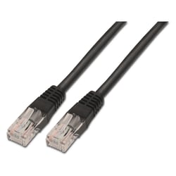 Cabo de rede Aisens Patch Cord RJ45 Cat.6 UTP AWG24 - 2,0 m - 10/100/1000 Mbit/s - Cor preta - Aisens A135-0259