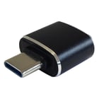 Aisens Mini Adaptador USB 3.1 Gen2 10Gbps 3A - Tipo USB-C/M-A/H - Preto - Aisens A108-0369