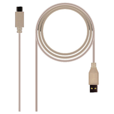 Cabo nanocabo USB-C 3.1 Gen 2 10 Gbps macho para USB-A macho 0,50 m - Nanocable 10.01.4000