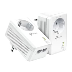 TP-LINK AV1000 2-PORT GIGABIT PASSTHROUGH POWERLINE STARTER KIT - TP-Link TL-PA7027P KIT