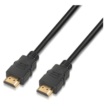 Cabo Aisens HDMI 2.0 certificado 4K HDR 60Hz Premium macho para macho - Ultra HD 3D ARC - 4K - 1,0 m - Cor preta - Aisens A120-0119