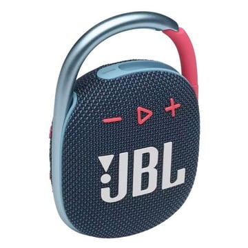 Coluna Portatil JBL CLIP 4 BT IPX7 Azul&#47;Rosa - JBL JBLCLIP4BLUPNK