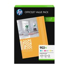Pack Tinteiros 903XL 3 Cores 1CC20A + Papel A4 - 1CC20A