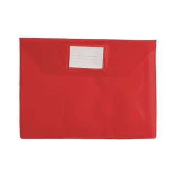 Envelope A4 PVC com Visor Transparente Vermelho 1un - Outras 100ZE1504