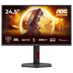 AOC MONITOR FAST IPS 25" (24.5) 16:9 FHD 1MS 300HZ HDMI DP COLUNAS HAS PIVOT - AOC Q25G4SR