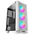 Caixa MARS GAMING MCC ATX CASE, 3X 12CM FRGB FAN, GLASS, FRONT MESH, WHITE - Mars Gaming MCCW