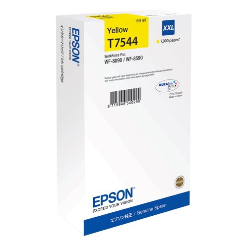 Epson T7544 Tinteiro Original Amarelo - C13T754440 - Epson C13T754440