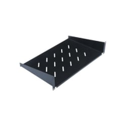 WP RACK PRATELEIRA FIXA 1U 350MM BLACK RAL 9005 - WP Rack WPN-AFS-21035-B