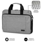 Mala para computador portátil Subblim - Design elegante para computadores portáteis até 15,6" - Sistema de proteção com almofada de ar - Duplo estribo - Compartimentos separados - Grande capacidade de armazenamento - Cor cinzenta - Subblim 234172