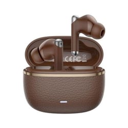 Auscultadores XO G33 Bluetooth 5.4 - TWS - Cancelamento de ruído ENC+ANC - Estojo texturado - Controlo tátil - Castanho - XO XOG33BW