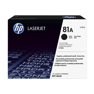 Cartucho de toner preto original HP CF281A - 81A - HP CF281A