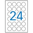 Apli Etiquetas Brancas Permanentes Ø 40.0mm 25 Folhas - APLI 205351