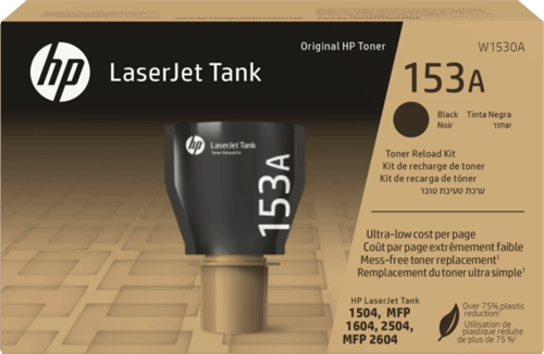 Kit de recarga de toner original preto HP W1530A - 530A - HP W1530A
