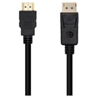 Cabo conversor Aisens Displayport para HDMI - DP/M-HDMI/M - 3,0 m - Preto - Aisens A125-0460