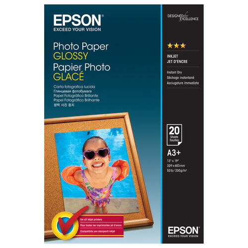 EPSON Photo Paper Glossy A3+ 20 sheet - Epson C13S042535